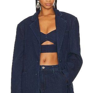 GRLFRND denim blazer